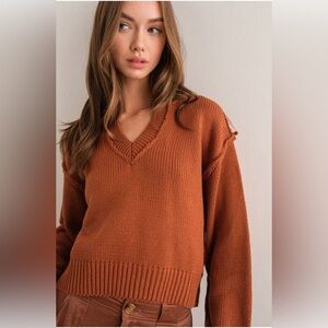 PaperMoon V Neck Sweater Sz Small NWT